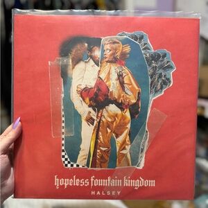 Halsey Hopeless Fountain Kingdom Vinyl Record Clear with Teal Splatter